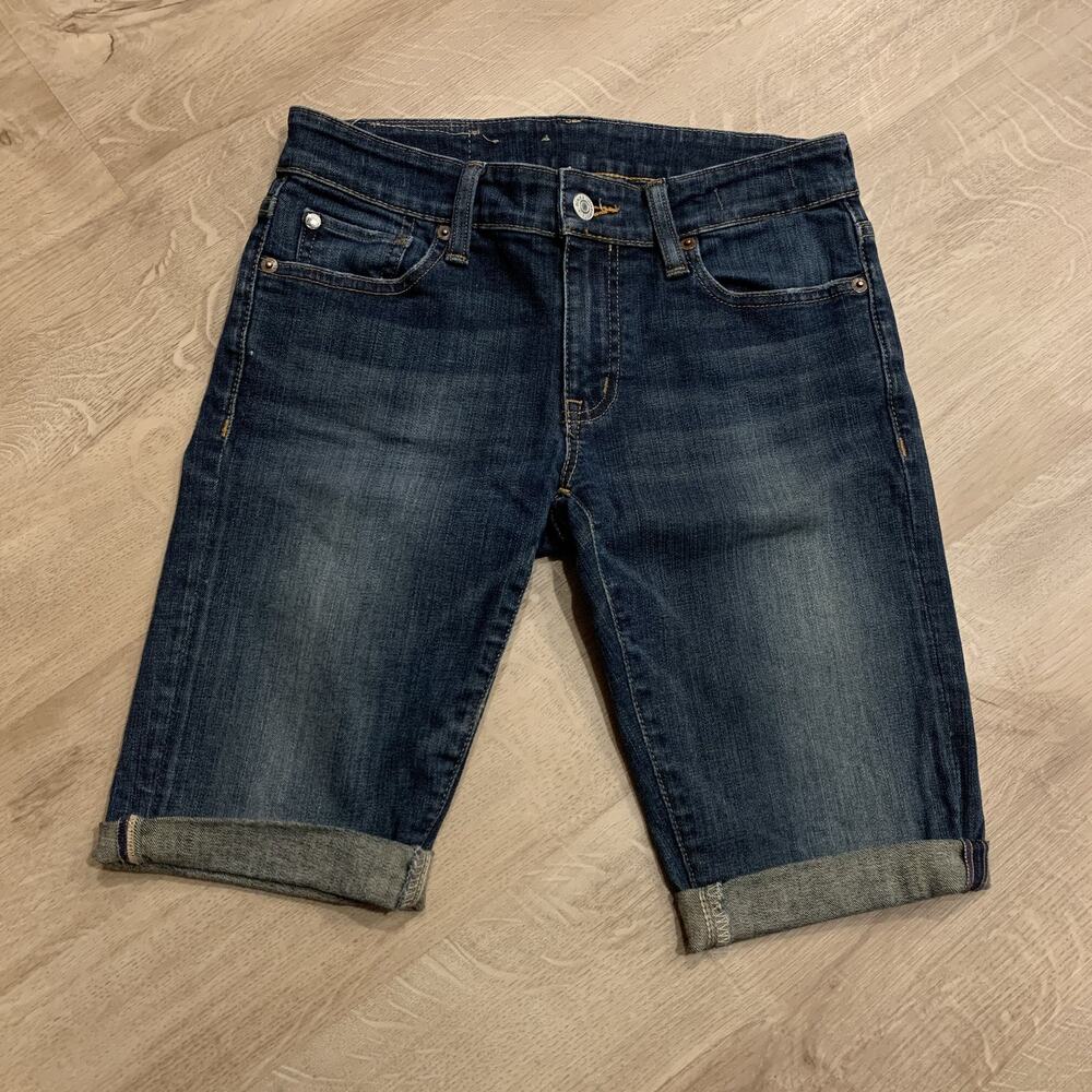 Ralph Lauren Denim & Supply Cut Off Jean Shorts Jorts Women's 26x11 Cuffed Dark